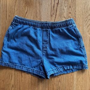 Zara Drawstring Denim Shorts
